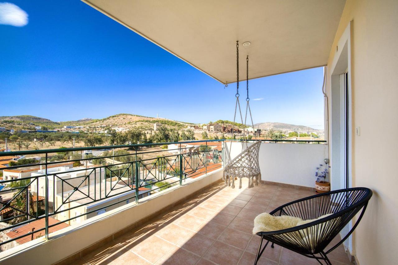 Sea & Mountain Apartment Close To Port And City Lávrion Esterno foto