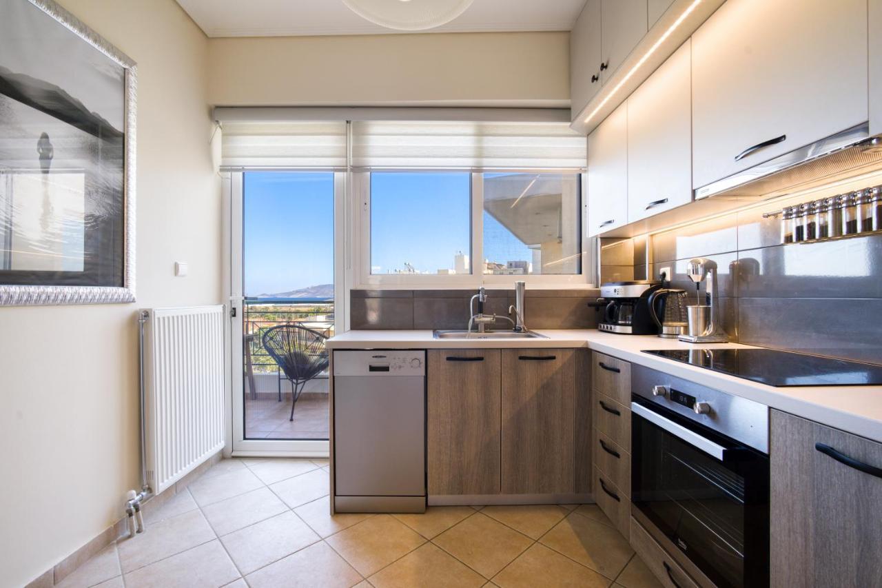 Sea & Mountain Apartment Close To Port And City Lávrion Esterno foto