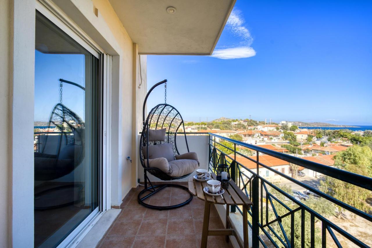 Sea & Mountain Apartment Close To Port And City Lávrion Esterno foto